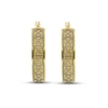 Thumbnail Image 2 of Pattern Hoop Earrings 14K Yellow Gold