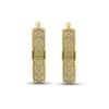 Thumbnail Image 1 of Pattern Hoop Earrings 14K Yellow Gold