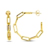 Thumbnail Image 1 of Paperclip Hoop Earrings 10K Yellow Gold 25mm