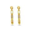 Thumbnail Image 1 of Paperclip Hoop Earrings 10K Yellow Gold 25mm