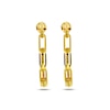 Thumbnail Image 2 of Paperclip Hoop Earrings 10K Yellow Gold 25mm