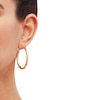 Thumbnail Image 2 of Square Hoop Earrings 10K Yellow Gold 40mm