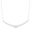 Thumbnail Image 1 of Round-Cut Lab-Grown diamond Smile Necklace 1-1/2 ct tw 14K White Gold 18"