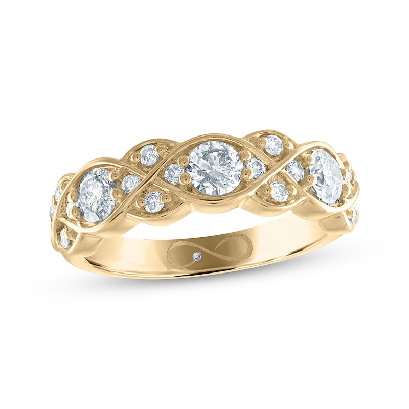 Every Moment Round-cut Diamond Ring 1 ct tw 14K Yellow Gold
