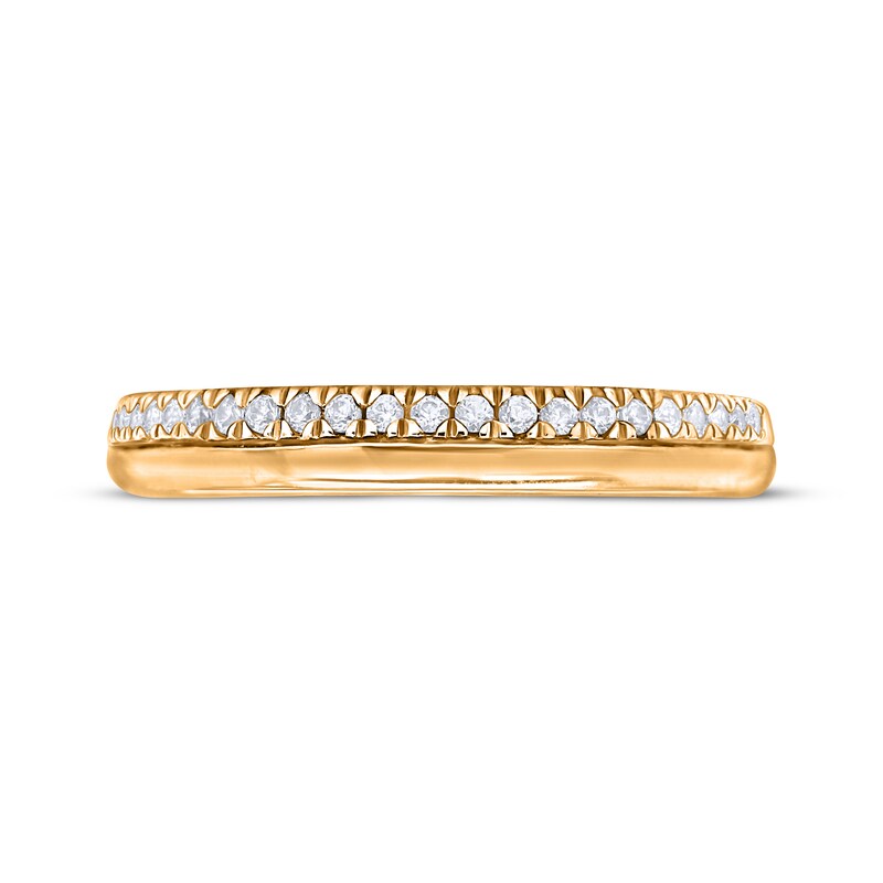 Round-Cut Diamond Anniversary Band 1/6 ct tw 10K Yellow Gold