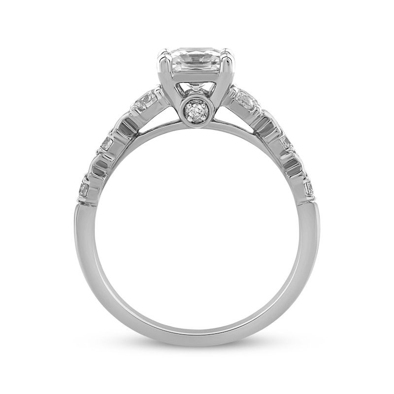 Main Image 2 of Princess-Cut Diamond Engagement Ring 1-1/3 ct tw 14K White Gold
