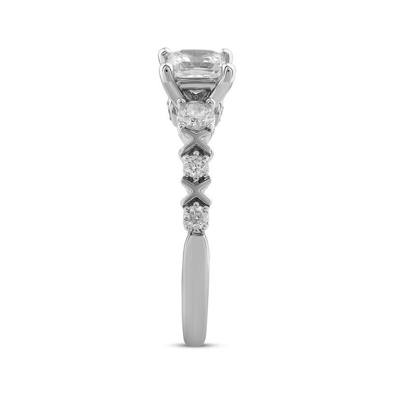 Main Image 3 of Princess-Cut Diamond Engagement Ring 1-1/3 ct tw 14K White Gold