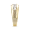 Thumbnail Image 2 of Now + Forever Men's Diamond Five-Stone Brushed Wedding Band 1/2 ct tw 10K Yellow Gold