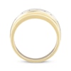 Thumbnail Image 3 of Now + Forever Men's Diamond Five-Stone Brushed Wedding Band 1/2 ct tw 10K Yellow Gold