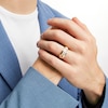 Thumbnail Image 5 of Now + Forever Men's Diamond Five-Stone Brushed Wedding Band 1/2 ct tw 10K Yellow Gold