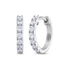 Thumbnail Image 0 of THE LEO Diamond Hoop Earrings 1/2 ct tw 14K White Gold