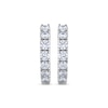 Thumbnail Image 1 of THE LEO Diamond Hoop Earrings 1/2 ct tw 14K White Gold