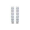 Thumbnail Image 2 of THE LEO Diamond Hoop Earrings 1/2 ct tw 14K White Gold