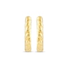 Thumbnail Image 2 of Twist Huggie Hoop Earrings 14K Yellow Gold