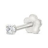 Thumbnail Image 0 of Cubic Zirconia Helix Stud 14K White Gold - 18G 8MM