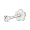 Thumbnail Image 1 of Cubic Zirconia Helix Stud 14K White Gold - 18G 8MM