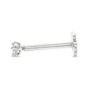 Thumbnail Image 1 of Cubic Zirconia Helix Stud 14K White Gold - 18G 8MM