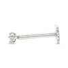 Thumbnail Image 2 of Cubic Zirconia Helix Stud 14K White Gold - 18G 8MM