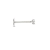 Thumbnail Image 2 of Cubic Zirconia Helix Stud 14K White Gold - 18G 8MM