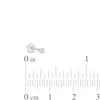 Thumbnail Image 4 of Cubic Zirconia Helix Stud 14K White Gold - 18G 8MM