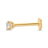 Thumbnail Image 2 of Cubic Zirconia Helix Stud 14K Yellow Gold - 18G 8MM