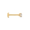 Thumbnail Image 3 of Cubic Zirconia Helix Stud 14K Yellow Gold - 18G 8MM
