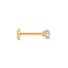 Thumbnail Image 2 of Cubic Zirconia Helix Stud 14K Yellow Gold - 18G 8MM