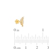 Thumbnail Image 4 of Cubic Zirconia Leaf Helix Stud 14K Yellow Gold - 18G 8MM