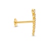 Thumbnail Image 3 of Cubic Zirconia Curved Crawler Helix Stud 14K Yellow Gold - 18G 8MM