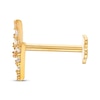 Thumbnail Image 2 of Cubic Zirconia Lightning Bolt Helix Stud 14K Yellow Gold - 18G 8MM