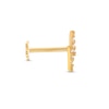 Thumbnail Image 3 of Cubic Zirconia Lightning Bolt Helix Stud 14K Yellow Gold - 18G 8MM