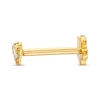 Thumbnail Image 2 of Cubic Zirconia Heart Helix Stud 14K Yellow Gold - 18G 8MM