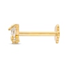 Thumbnail Image 2 of Marquise & Round-Cut Cubic Zirconia Butterfly Helix Stud 14K Yellow Gold - 18G 8MM