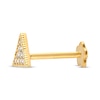 Thumbnail Image 2 of Cubic Zirconia Triangle Helix Stud 14K Yellow Gold - 18G 8MM