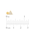 Thumbnail Image 4 of Cubic Zirconia Triangle Helix Stud 14K Yellow Gold - 18G 8MM