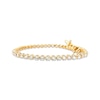 Thumbnail Image 1 of Diamond Tennis Bracelet 3 ct tw Round-cut 10K Yellow Gold 7&quot;