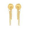 Thumbnail Image 2 of Double-Length Front-Back Bead Chain Earrings 14K Yellow Gold