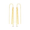 Thumbnail Image 1 of Multi-Chain Dangle Threader Earrings 14K Yellow Gold