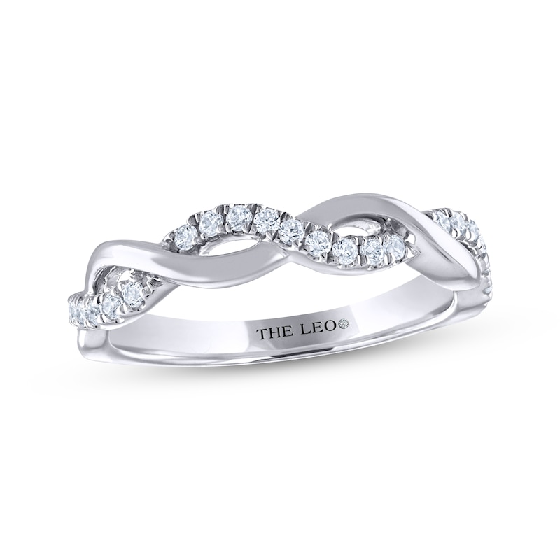 Main Image 1 of THE LEO Diamond Wedding Band 1/5 ct tw 14K White Gold