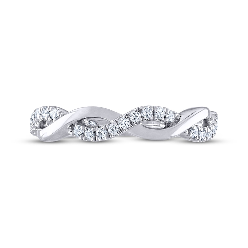 Main Image 3 of THE LEO Diamond Wedding Band 1/5 ct tw 14K White Gold