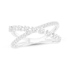 Thumbnail Image 0 of Lab-Created Diamonds by KAY Crossover Ring 1/2 ct tw 10K White Gold