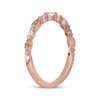 Thumbnail Image 2 of Neil Lane Marquise-Cut Morganite & Round-Cut Diamond Anniversary Ring 1/8 14K Rose Gold