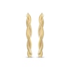 Thumbnail Image 2 of Reaura Twist Hoop Earrings Repurposed 14K Yellow Gold 31mm