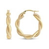Thumbnail Image 0 of Reaura Twist Hoop Earrings Repurposed 14K Yellow Gold 21mm