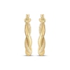 Thumbnail Image 2 of Reaura Twist Hoop Earrings Repurposed 14K Yellow Gold 21mm