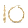 Thumbnail Image 0 of Reaura Twist Hoop Earrings Repurposed 14K Yellow Gold 36mm