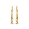 Thumbnail Image 1 of Reaura Twist Hoop Earrings Repurposed 14K Yellow Gold 36mm