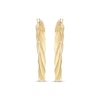 Thumbnail Image 2 of Reaura Twist Square Hoop Earrings Repurposed 14K Yellow Gold 26mm