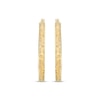 Thumbnail Image 2 of Reaura Textured Square Hoop Earrings Repurposed 14K Yellow Gold 31mm