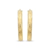 Thumbnail Image 2 of Reaura Textured Hoop Earrings Repurposed 14K Yellow Gold 23mm